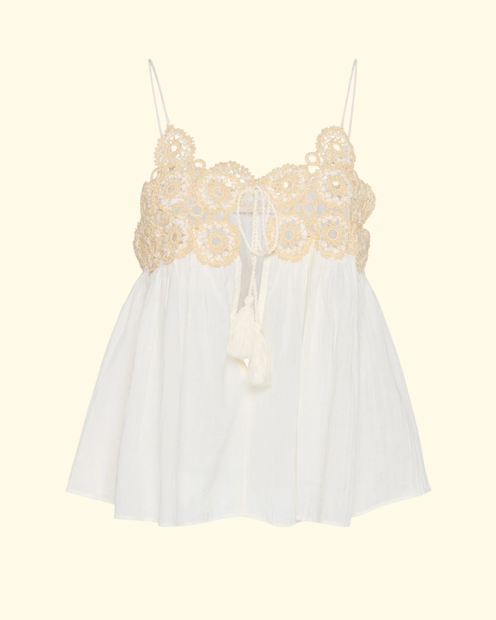 Alessia Coverup Top | Creme