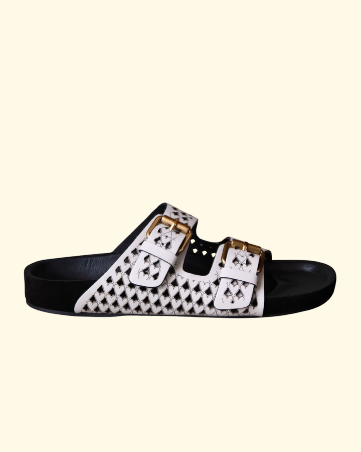 Lennyo Sandals | Chalk