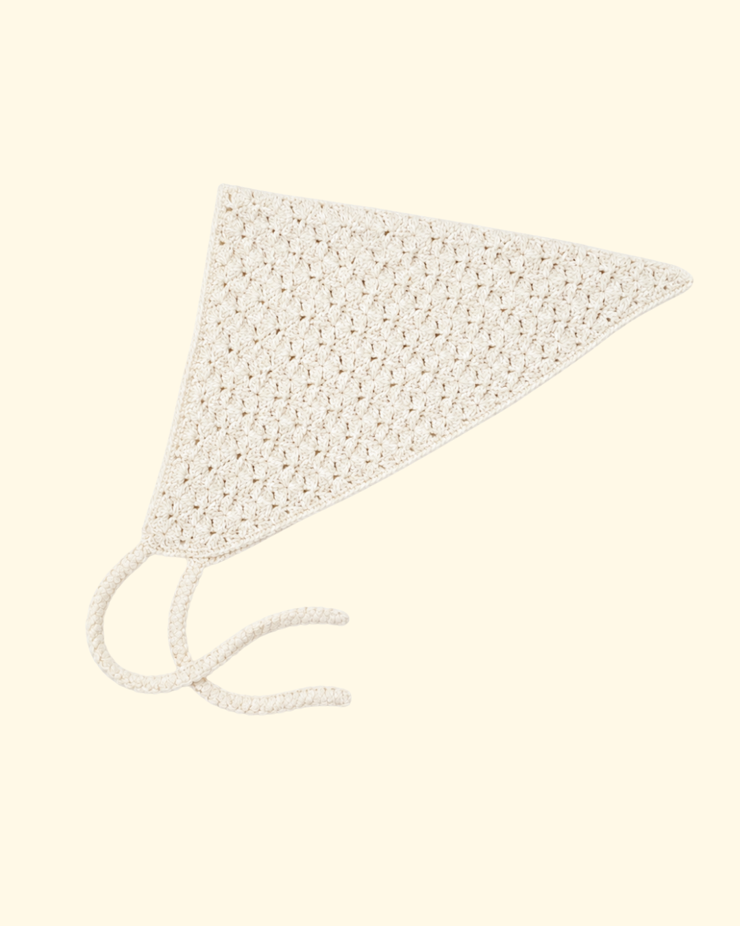 Brooke Crochet Headscarf | Cream