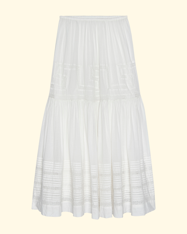 The Victorian Skirt | White