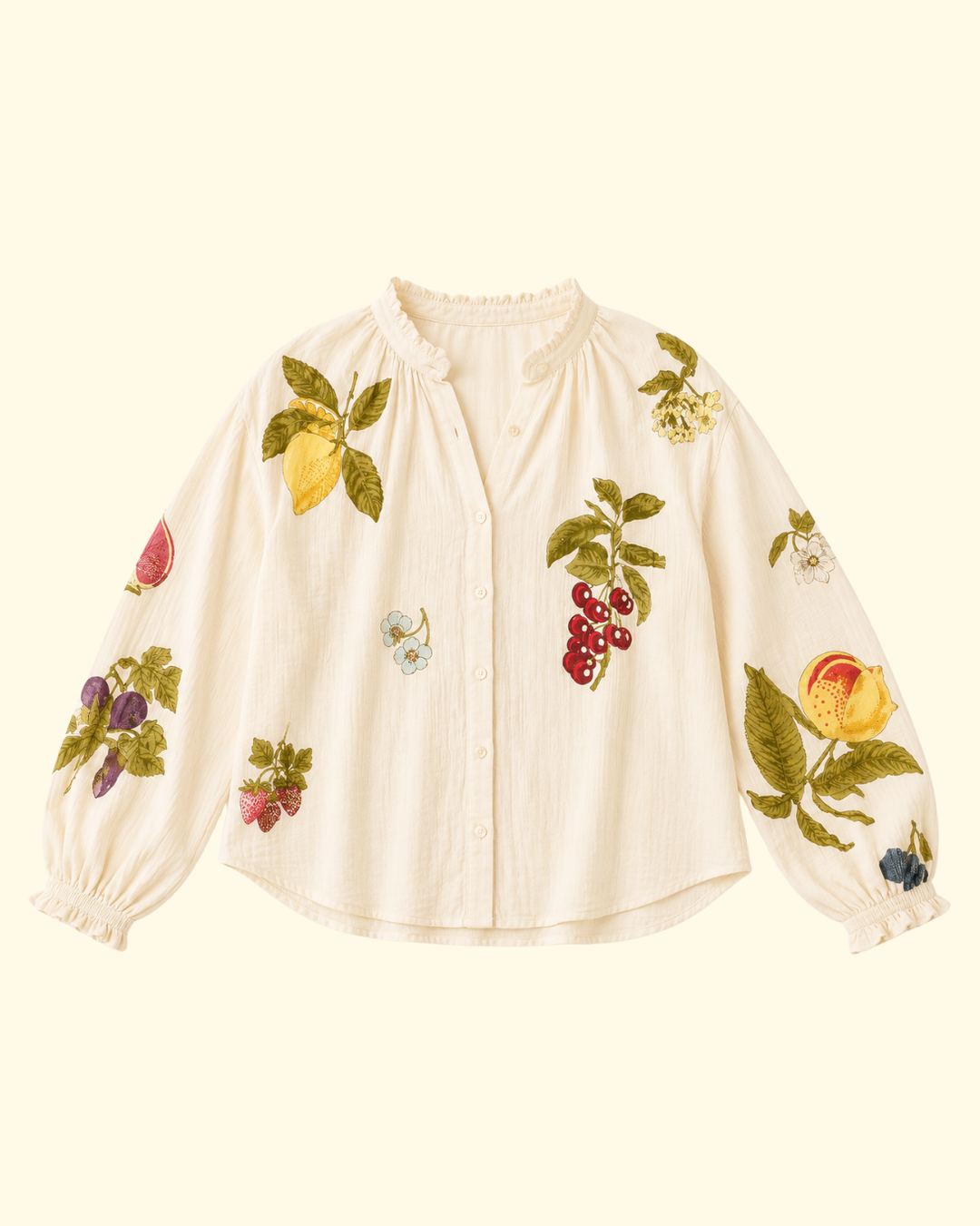 Poet Nine Fruit Blouse | Off-White