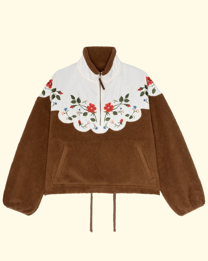 The Plush Wildflower Pullover | Chestnut