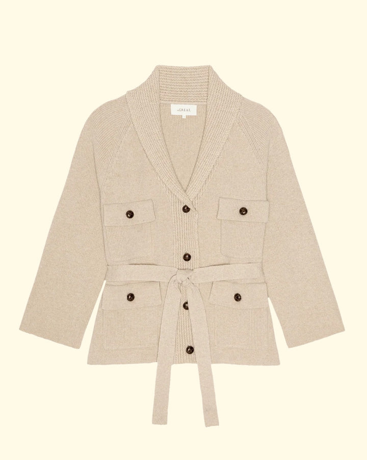The Commander Riding Cardigan | Cream
