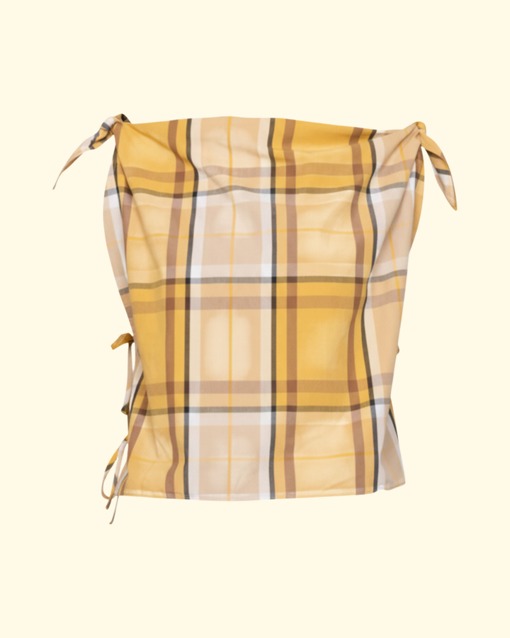 Copeland Plaid Top | Yellow
