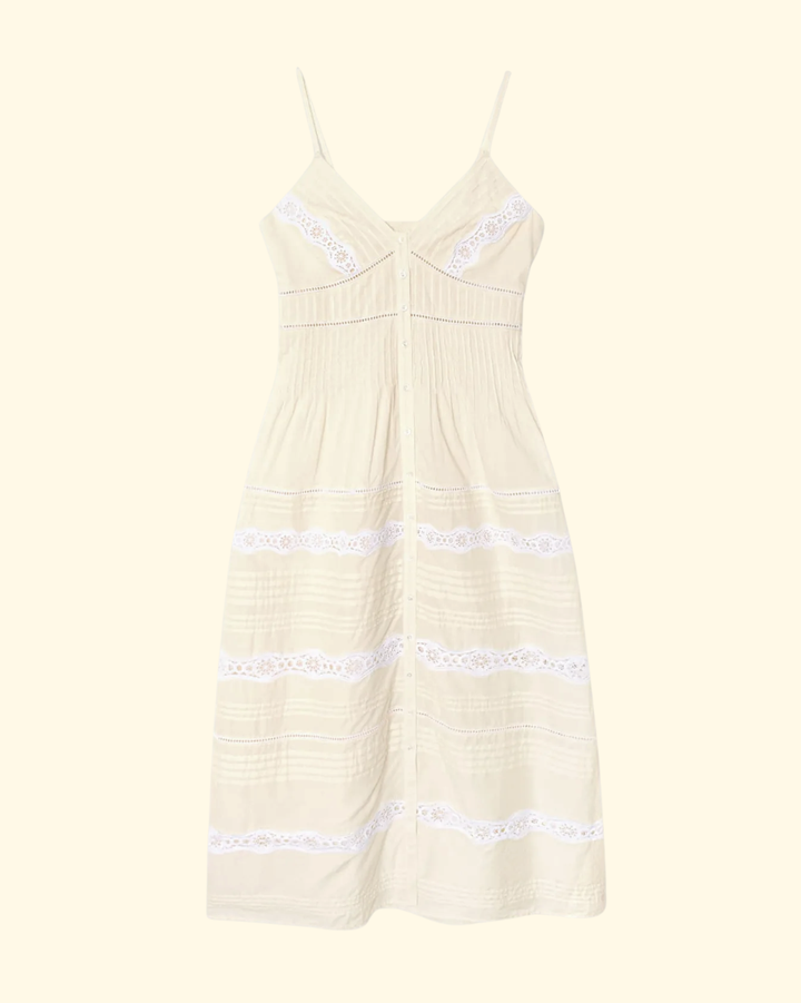 Joni Dress | Beige Cream