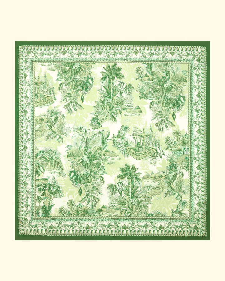 Sara Silk Scarf | Green