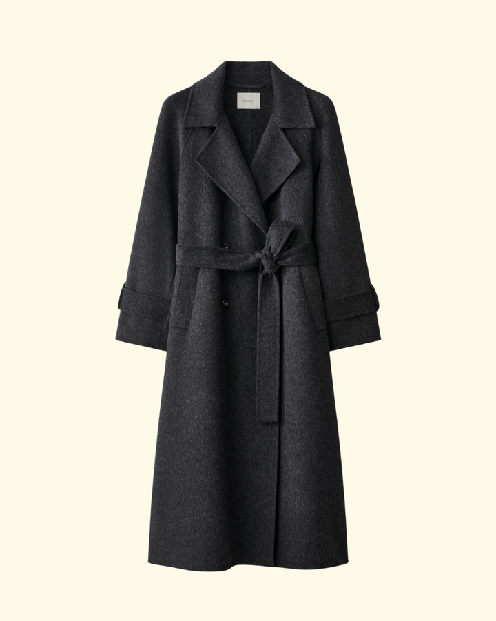Double Trench Coat | Dark Graphite