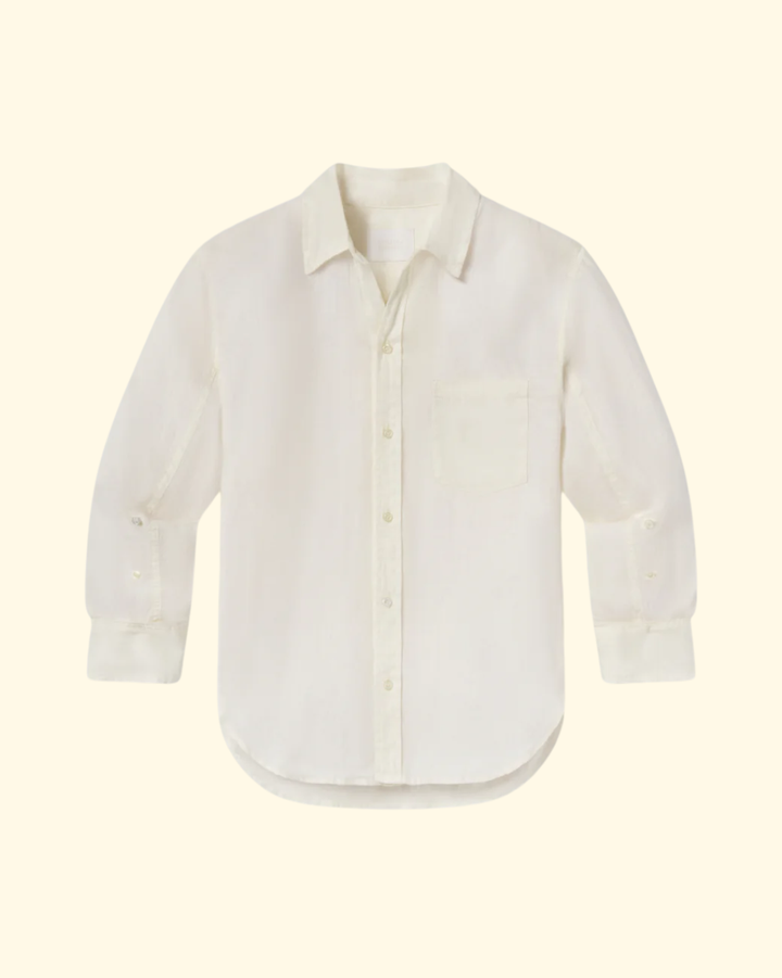 Kayla Shrunken Shirt | Vanilla