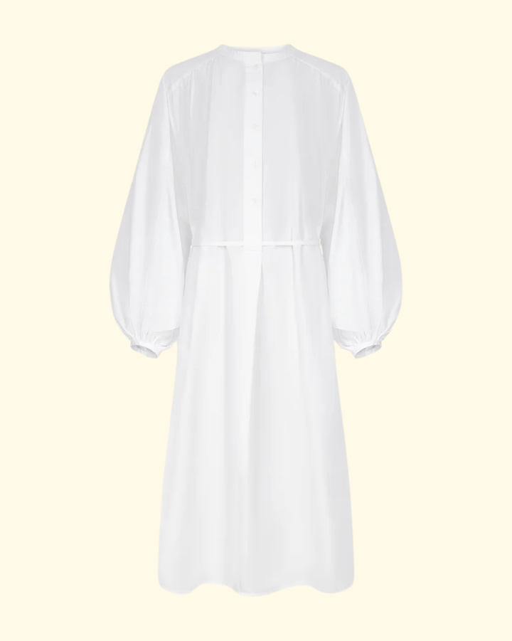 Vitti Loose-Fit Blouse Dress | White