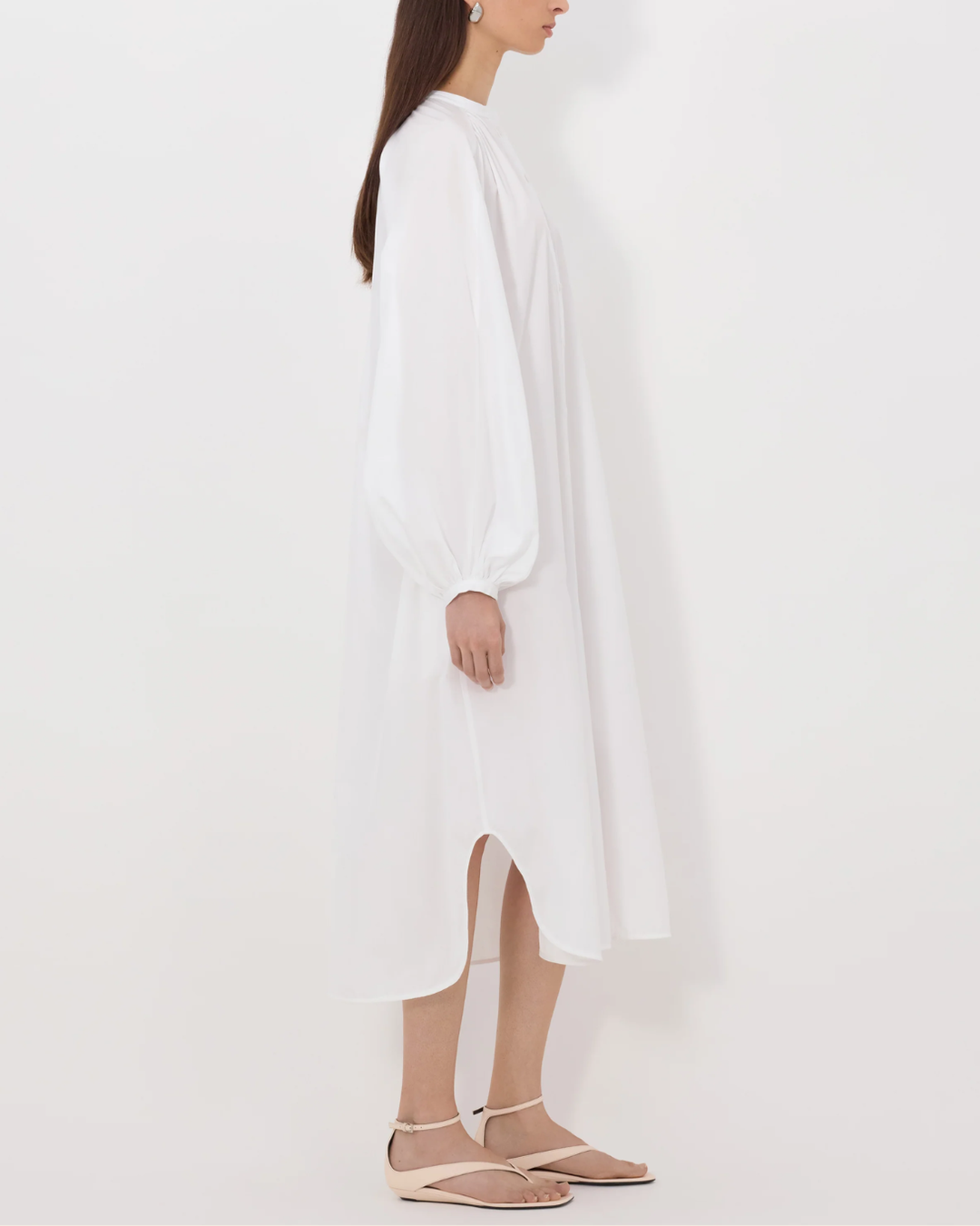 Vitti Loose-Fit Blouse Dress | White