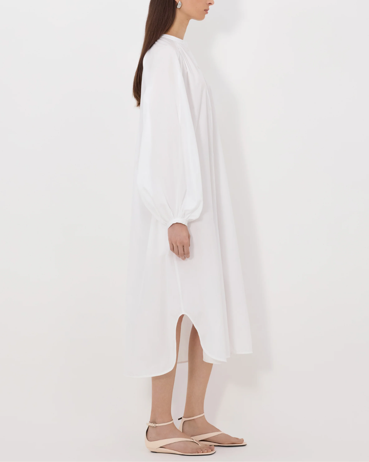 Vitti Loose-Fit Blouse Dress | White