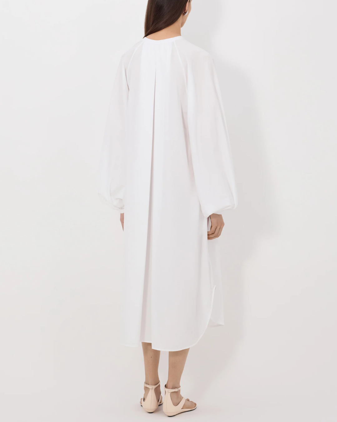 Vitti Loose-Fit Blouse Dress | White