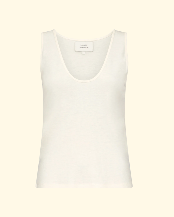 Albia Tank Top | Ivory