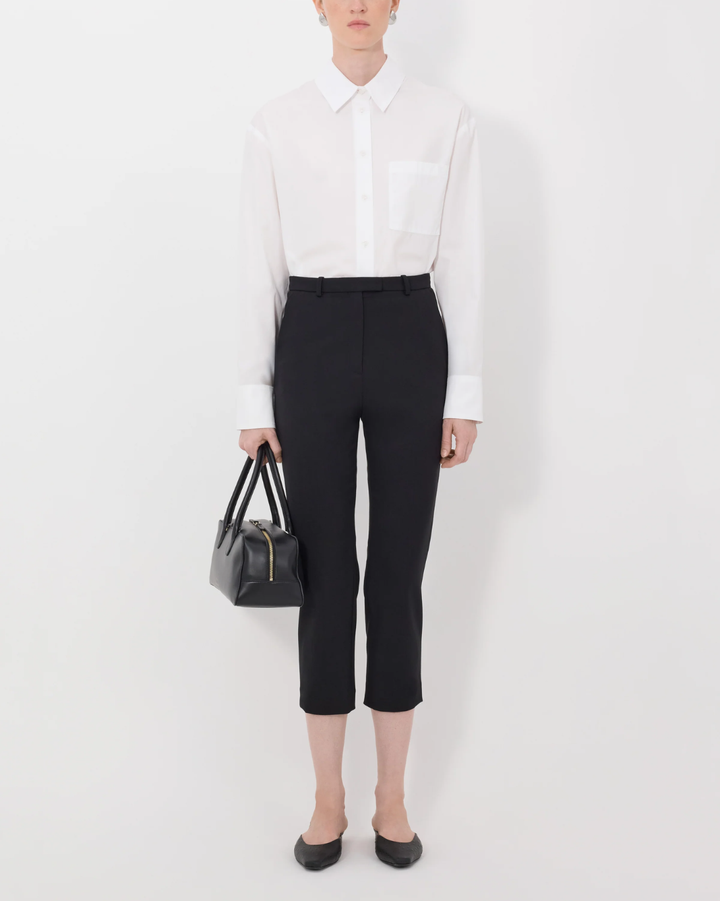 Carlo 3/4 Straight Leg Pant | Black