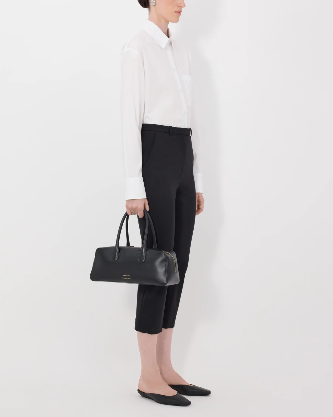 Carlo 3/4 Straight Leg Pant | Black