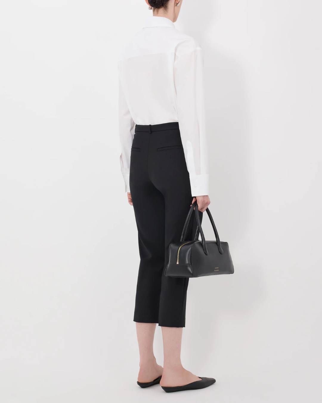Carlo 3/4 Straight Leg Pant | Black