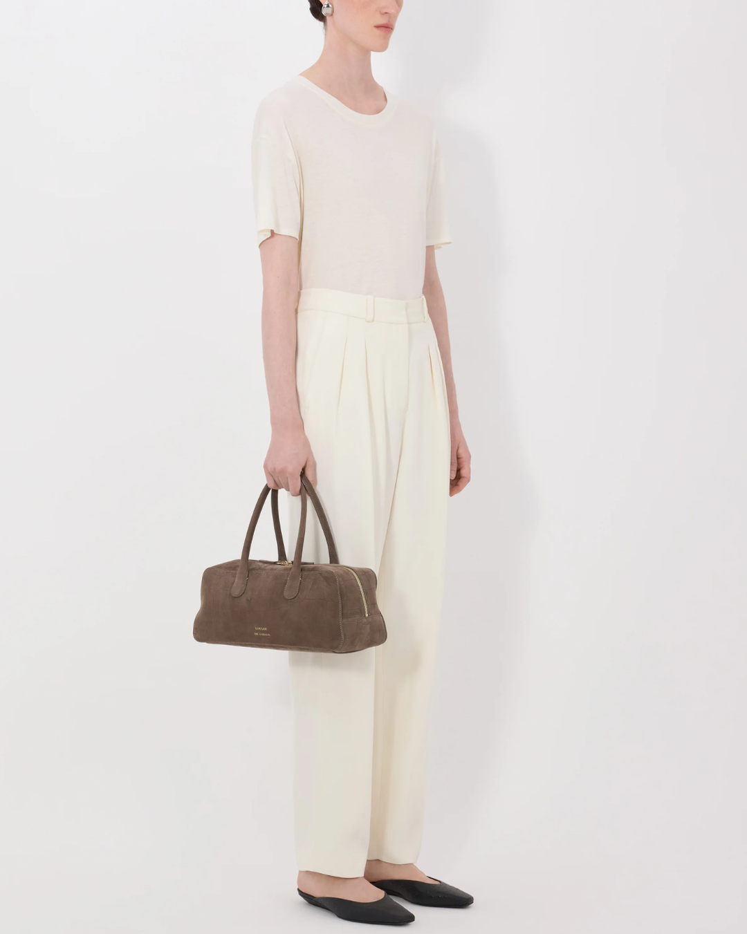 Alio Pleated Tailored Pant | Ivory