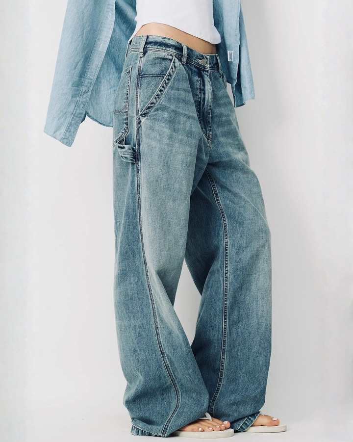 Teri Wide Leg Carpenter | Holton Indigo