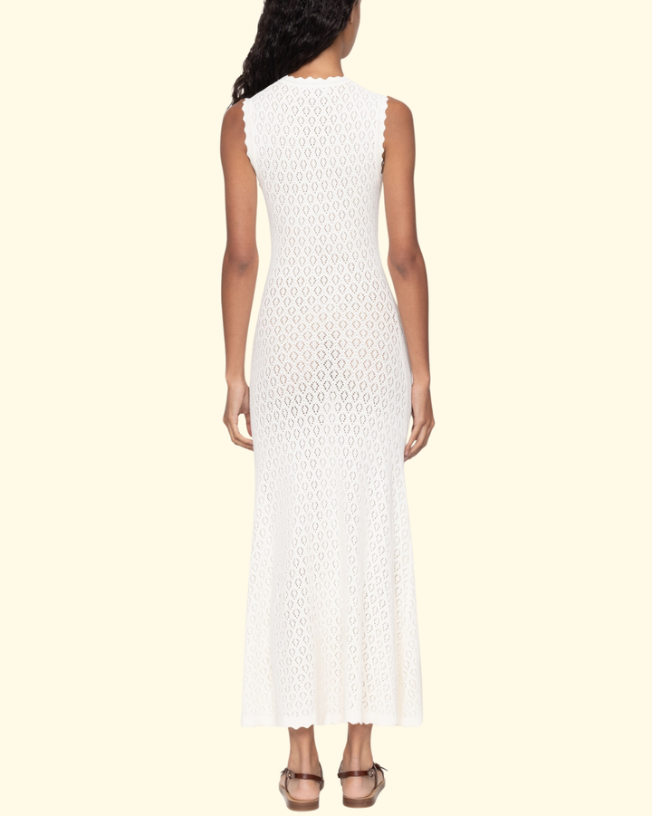 Georgia Knit Sleeveless Dress | Cream