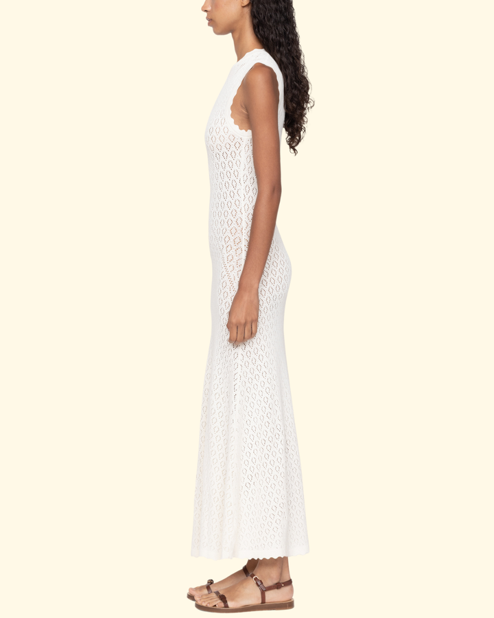Georgia Knit Sleeveless Dress | Cream