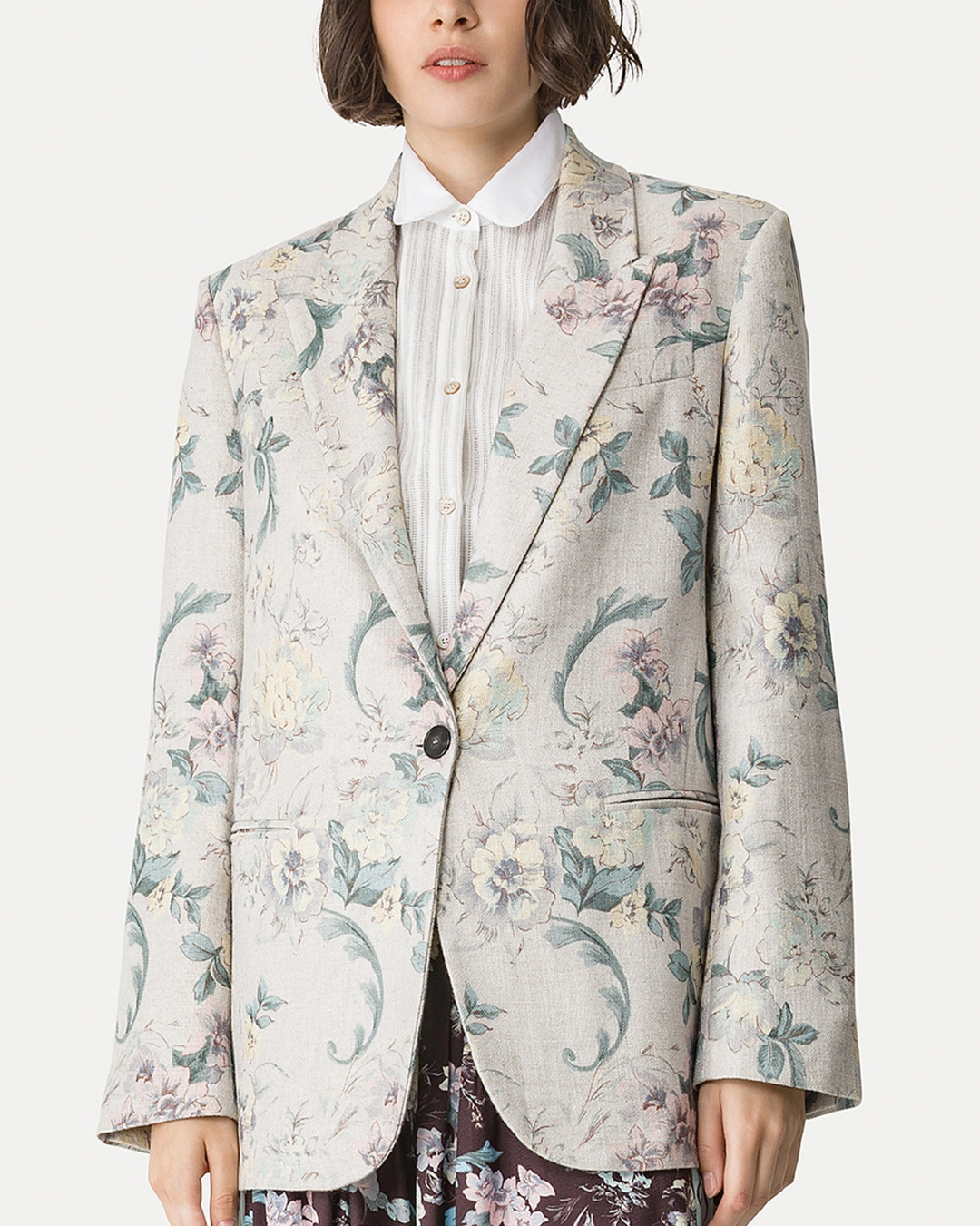 Peonia My Love Hopsack Jacket | Glicine