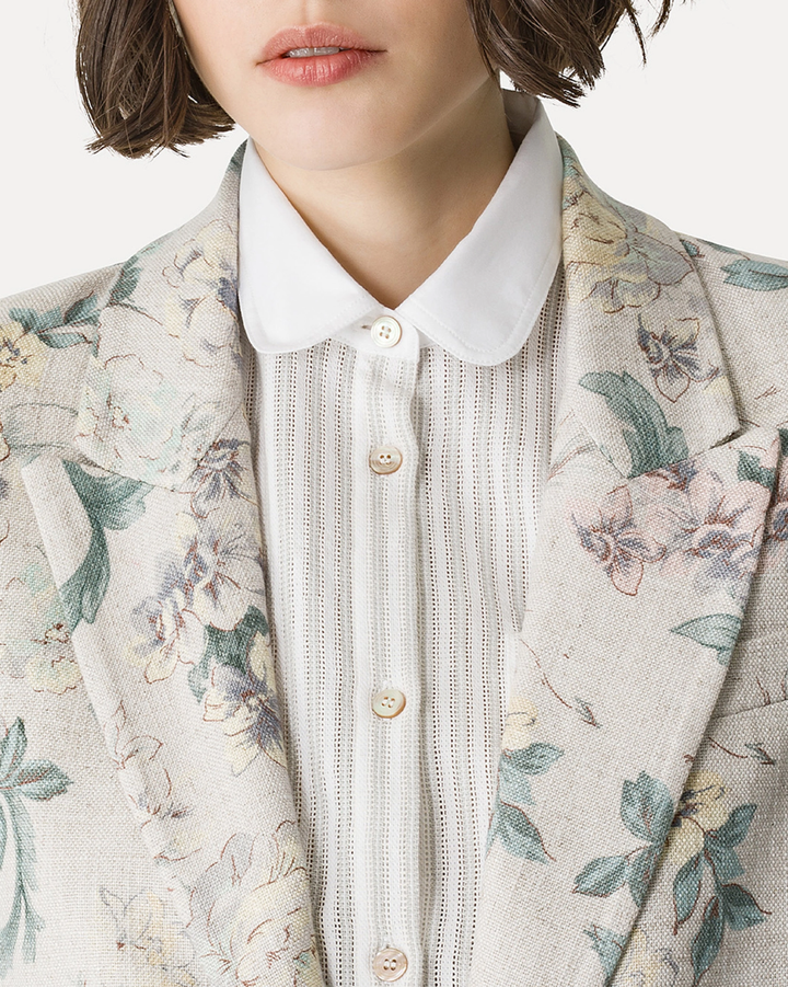 Peonia My Love Hopsack Jacket | Glicine