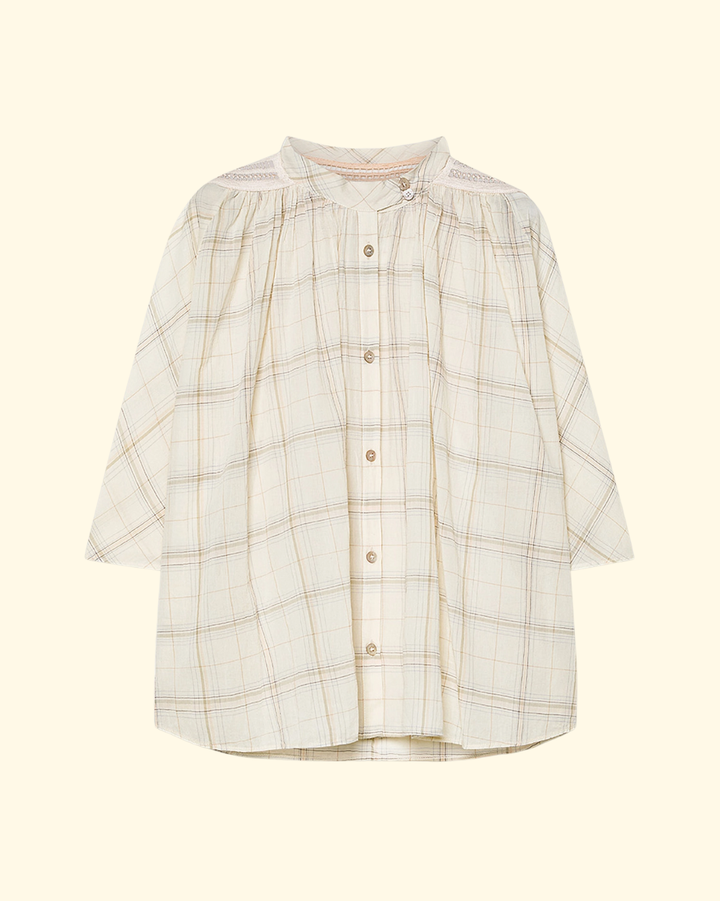 Crepe Voile Half Sleeves Shirt | Lattementa