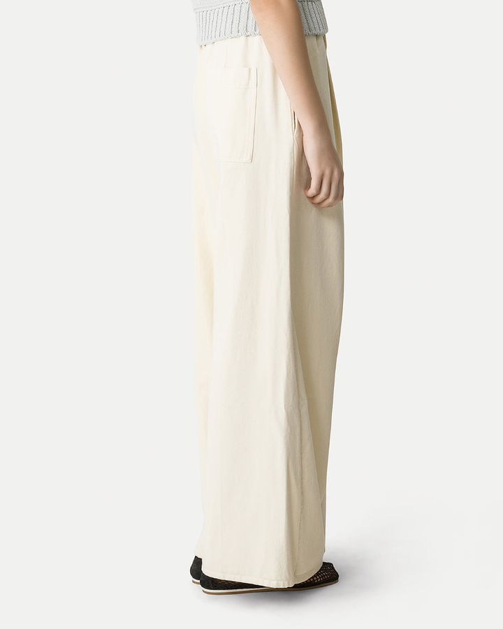 Fluid Cotton Twill Loose Pants | Beurre