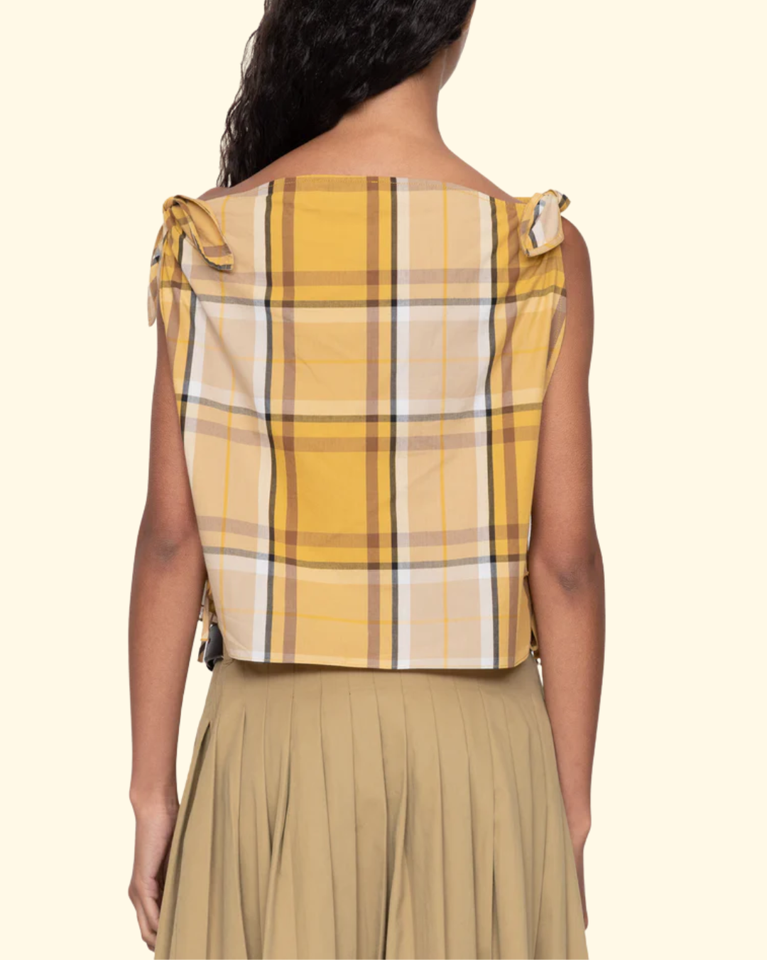 Copeland Plaid Top | Yellow