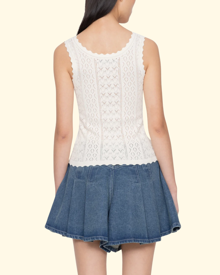 Georgia Knit Tank Top | Cream