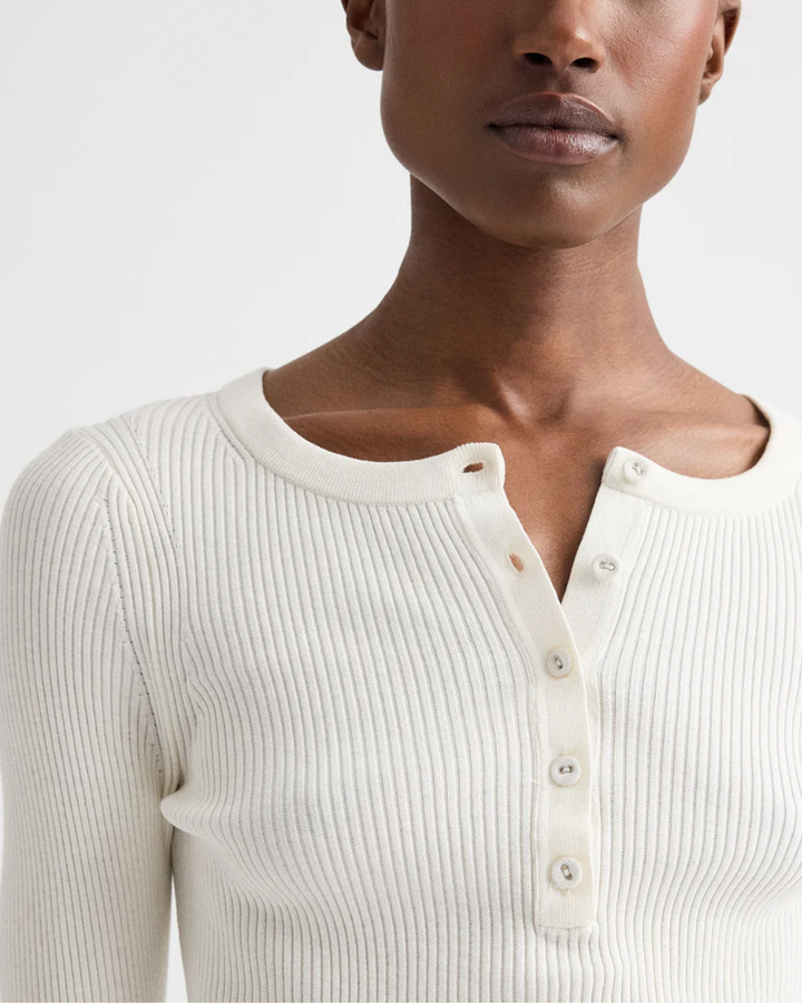 The Henley Top | Ivory