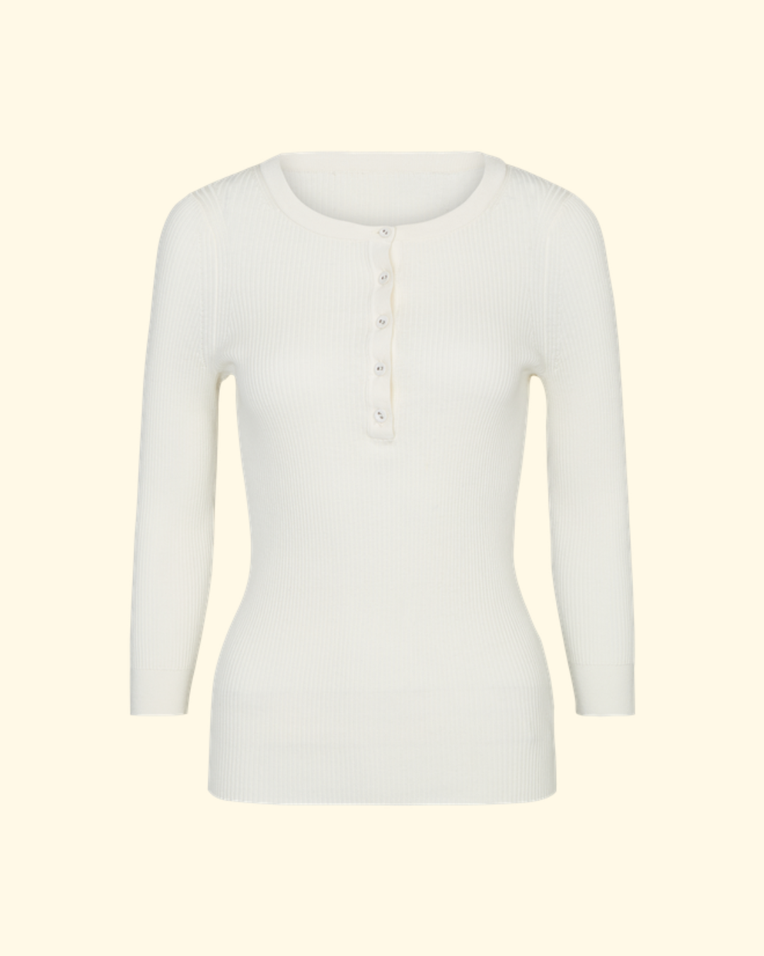 The Henley Top | Ivory