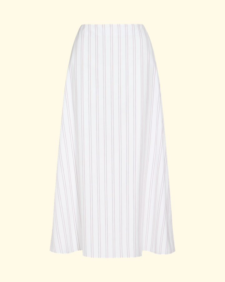 The A-Line Skirt | White/Wine