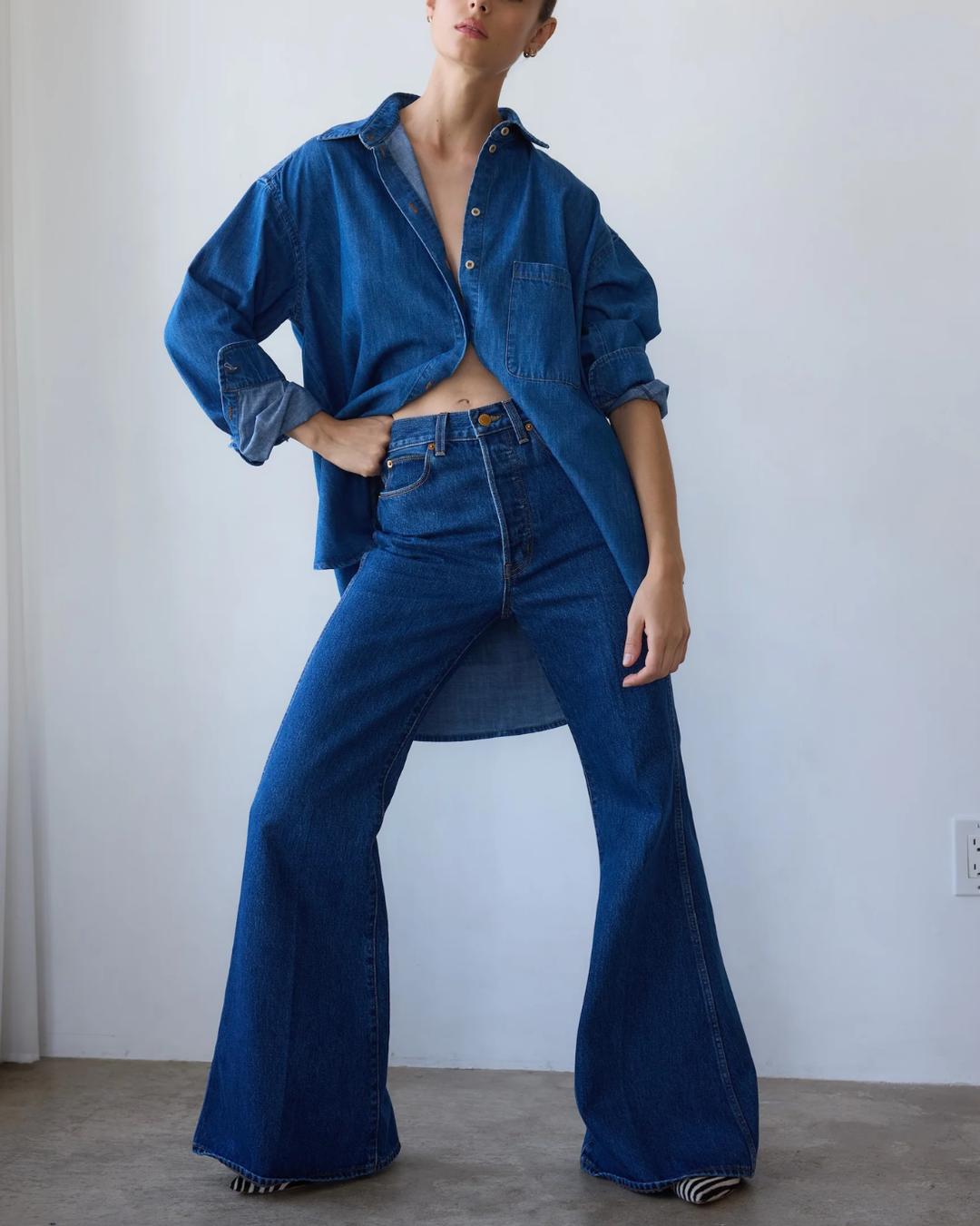 The Essential Shirt | Farrah Indigo