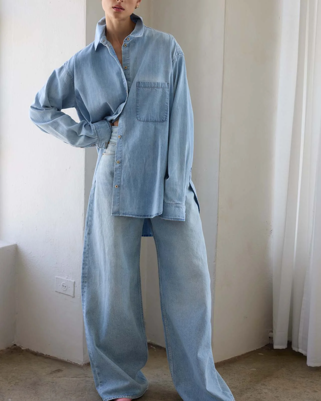 The Essential Shirt | Ice Indigo