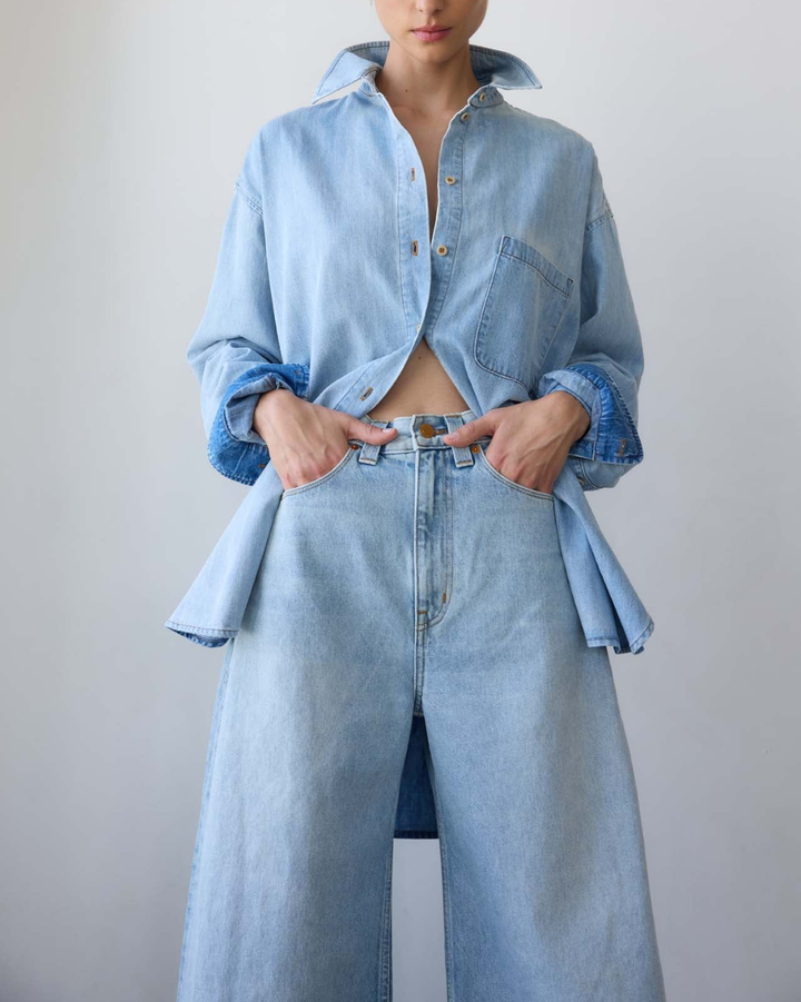 The Essential Shirt | Ice Indigo