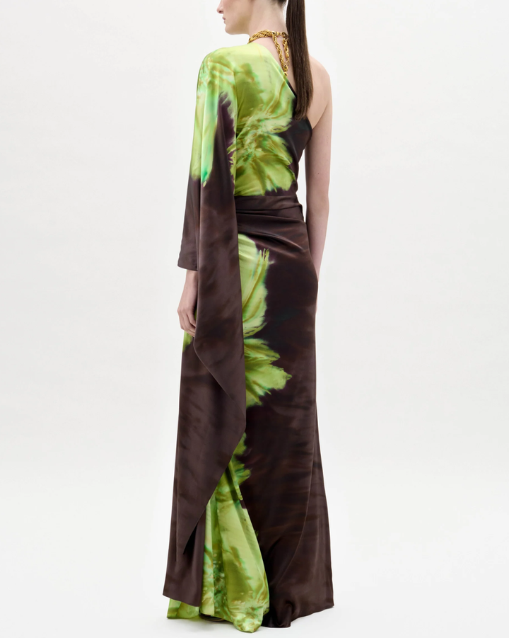 Afrodita Dress | Green Flower