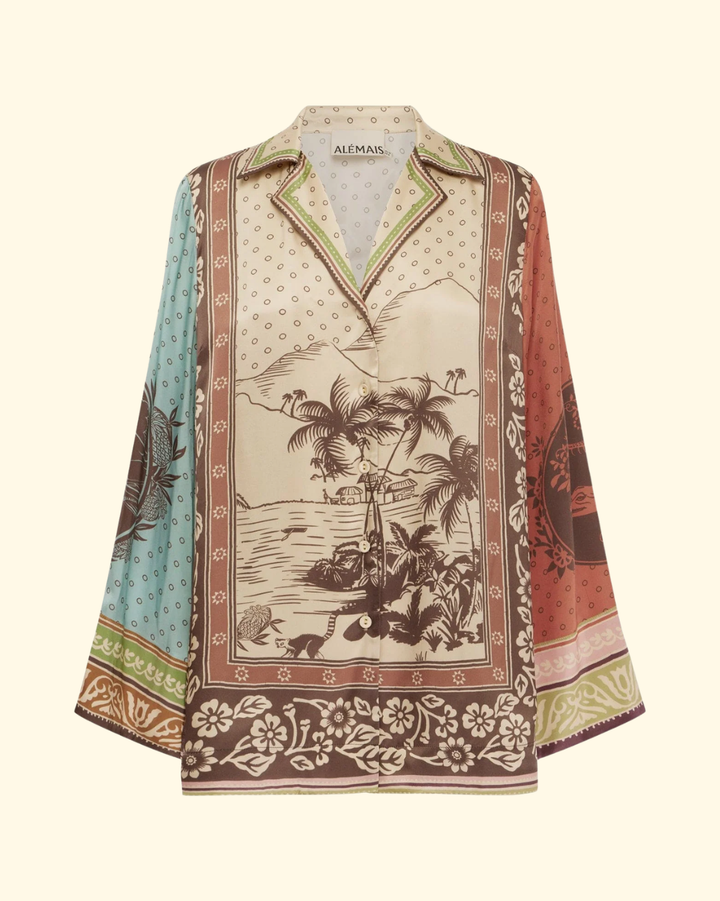 Alberta Silk Shirt | Multi