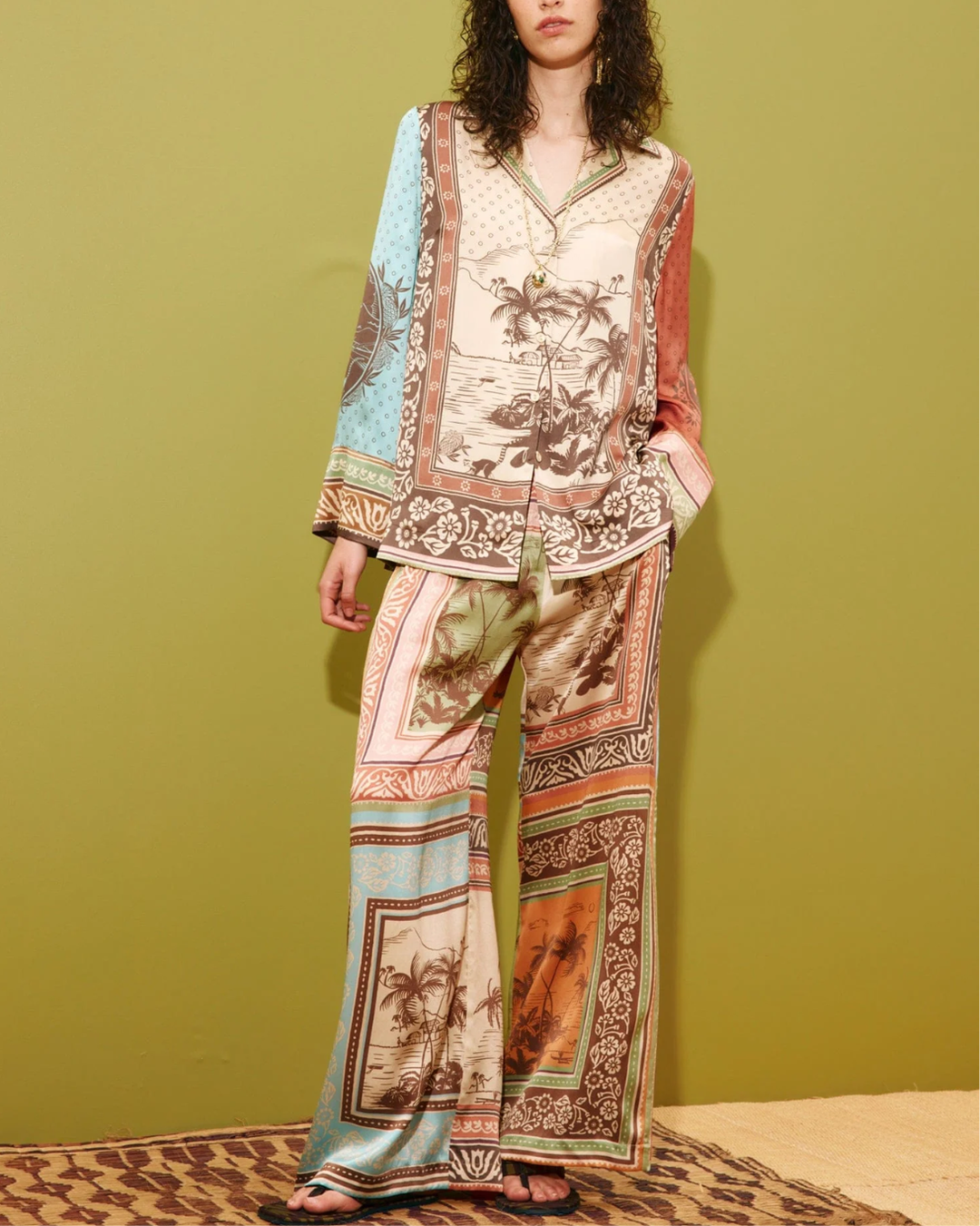 Alberta Silk Shirt | Multi