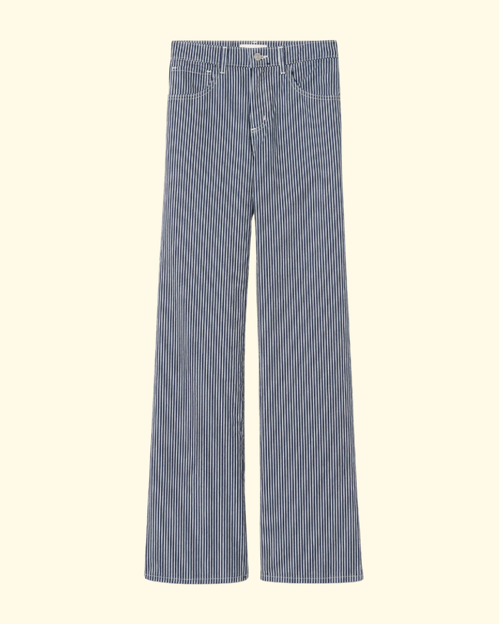 Celia Striped Jean | Railroad Stripe