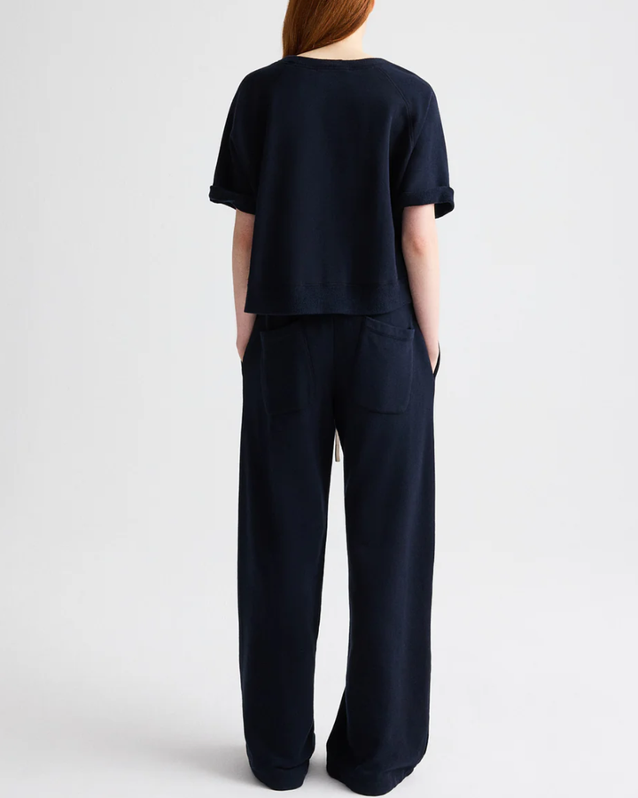 Slouchy Rolled Tee | Midnight