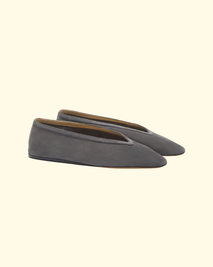 Luna Slipper | Anthracite Suede