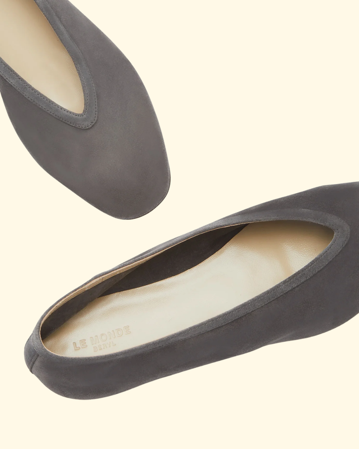 Luna Slipper | Anthracite Suede