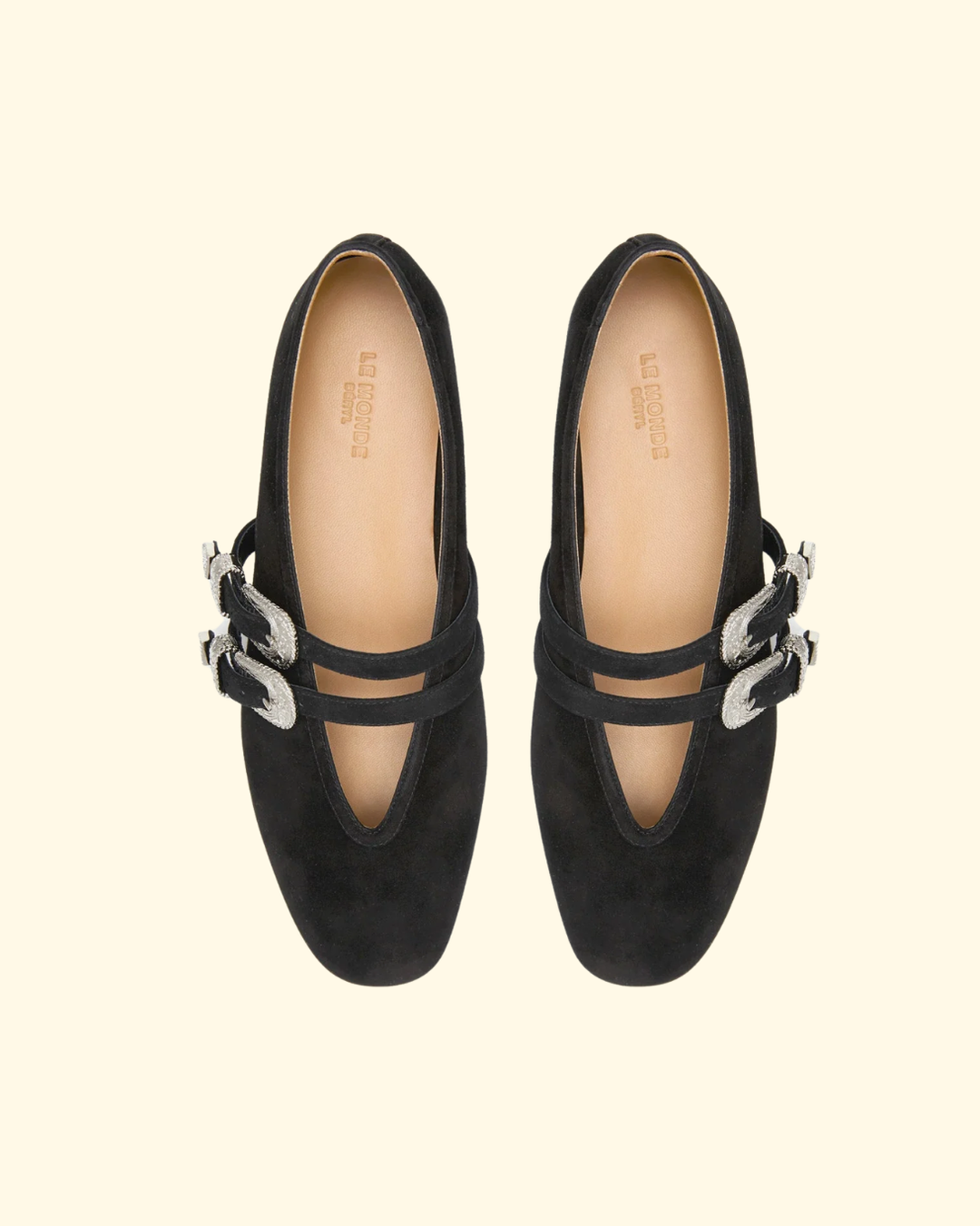 Ballet Claudia Slipper | Black Suede