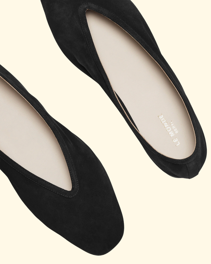 Luna Slipper | Black Suede