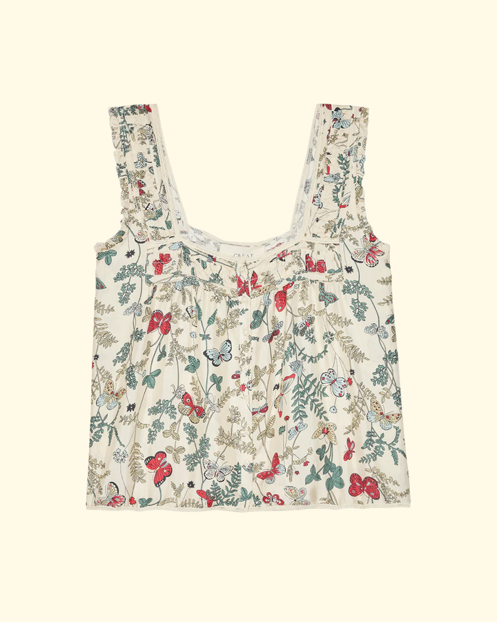 The Victorian Pleat Tank | Floating Butterfly