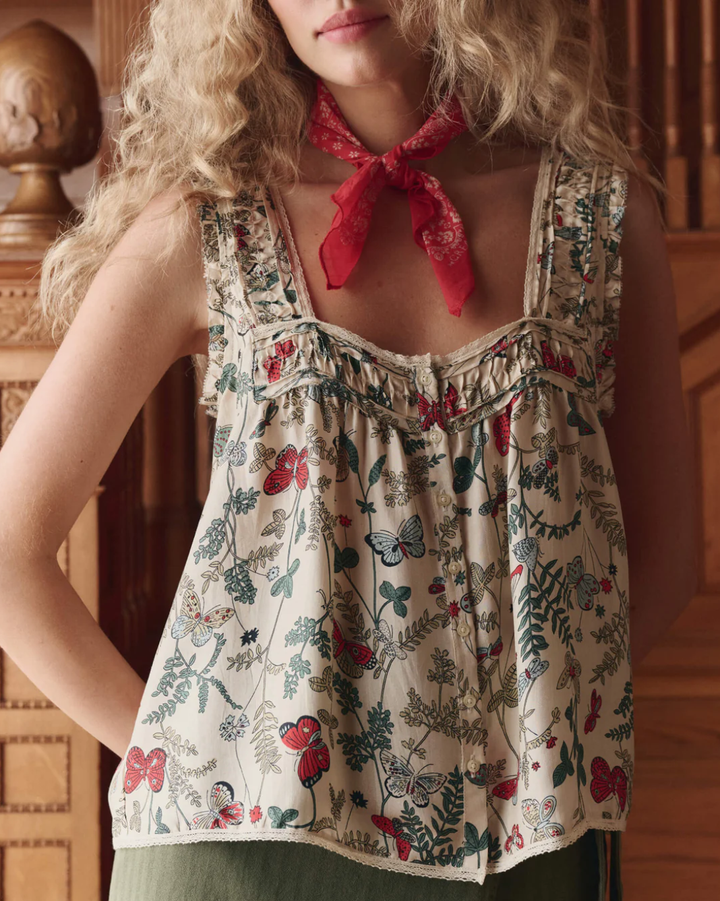 The Victorian Pleat Tank | Floating Butterfly