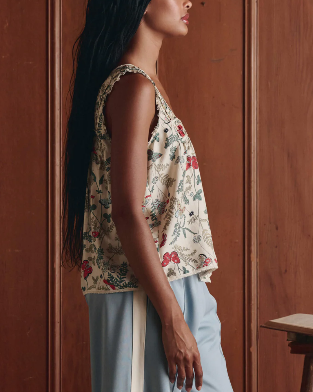 The Victorian Pleat Tank | Floating Butterfly