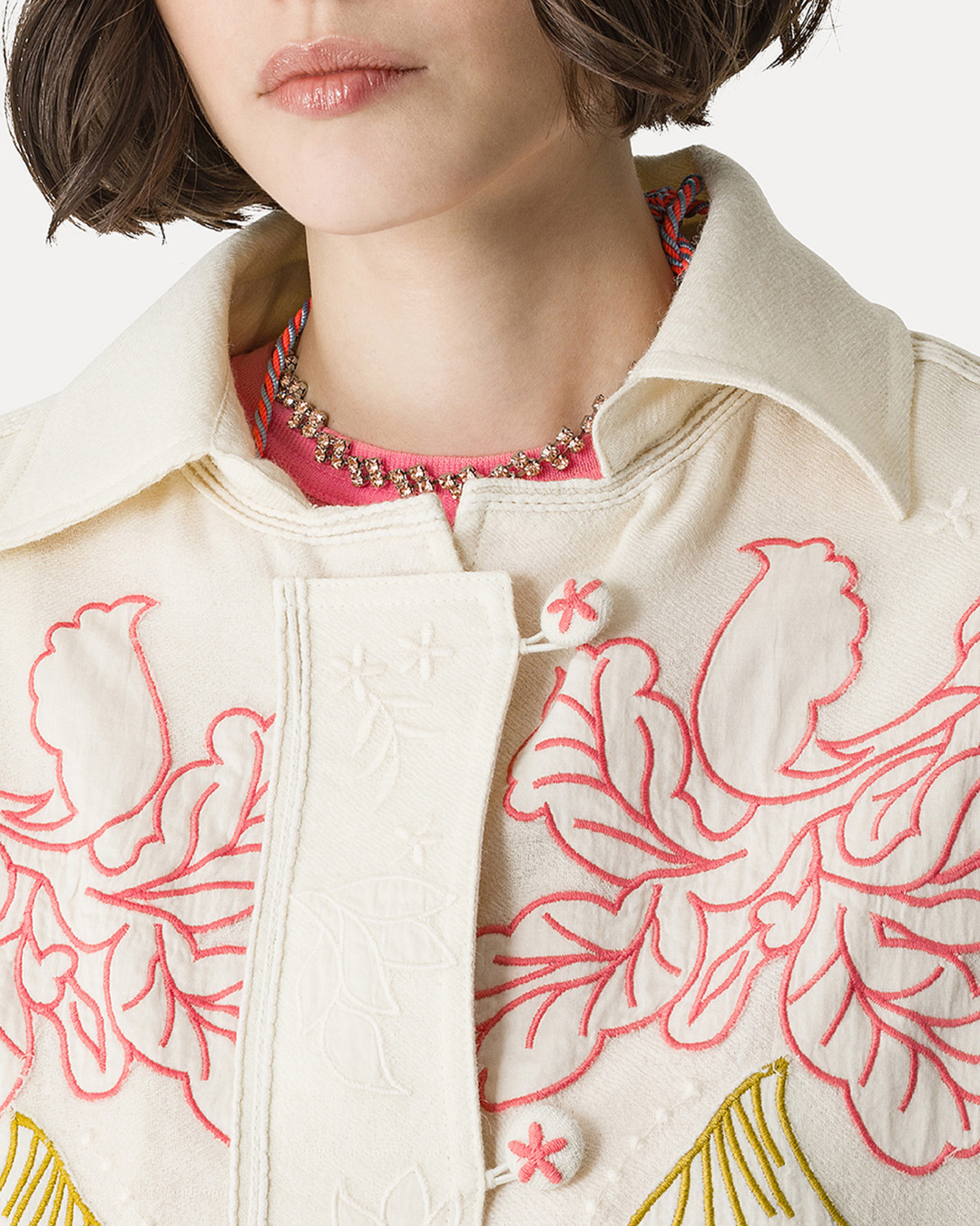 Elegant Coat Iris Velvet | Rainbow