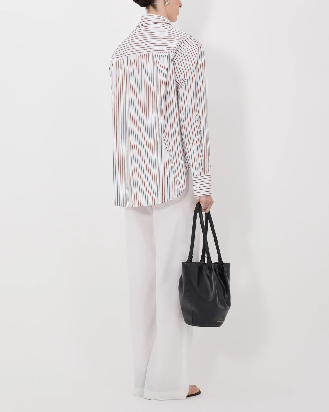 Maud Oversized Shirt | Dark Red/ Light Blue